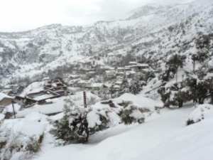 Neige de février 2012 à Bouzelatène