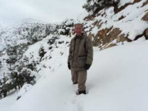 Neige de février 2012 à Bouzelatène