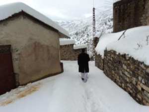 Neige de février 2012 à Bouzelatène