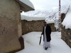 Neige de février 2012 à Bouzelatène