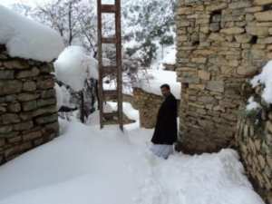 Neige de février 2012 à Bouzelatène