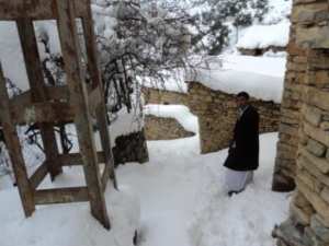 Neige de février 2012 à Bouzelatène