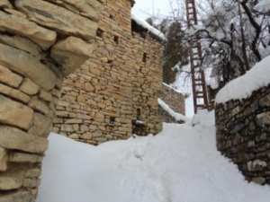 Neige de février 2012 à Bouzelatène