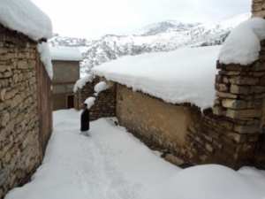 Neige de février 2012 à Bouzelatène