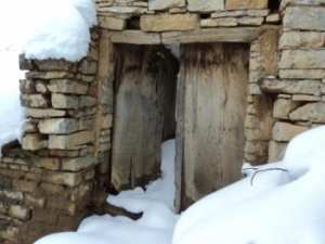 Neige de février 2012 à Bouzelatène