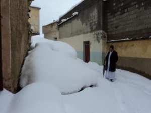 Neige de février 2012 à Bouzelatène
