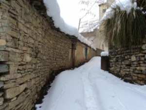 Neige de février 2012 à Bouzelatène
