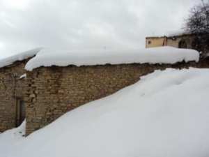 Neige de février 2012 à Bouzelatène