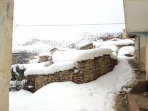 Neige de février 2012 à Bouzelatène