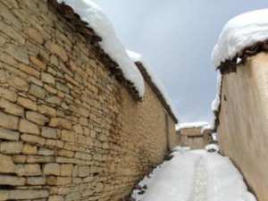 Neige de février 2012 à Bouzelatène
