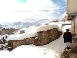 Neige de février 2012 à Bouzelatène