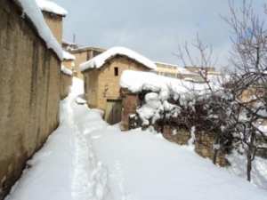 Neige de février 2012 à Bouzelatène