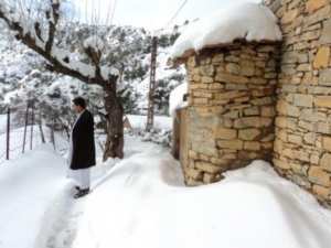 Neige de février 2012 à Bouzelatène