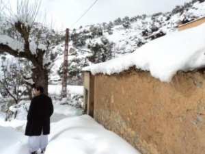 Neige de février 2012 à Bouzelatène
