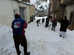 Neige de février 2012 à Bouzelatène