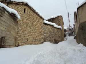 Neige de février 2012 à Bouzelatène