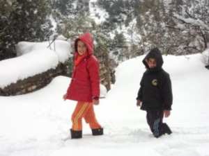 Neige de février 2012 à Bouzelatène