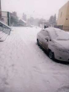 jour de neige , Cité administrative ( Geryville ) El bayadh centre ville