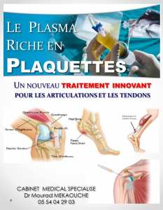 PLASMA RICHE EN PLAQUETTES PRP