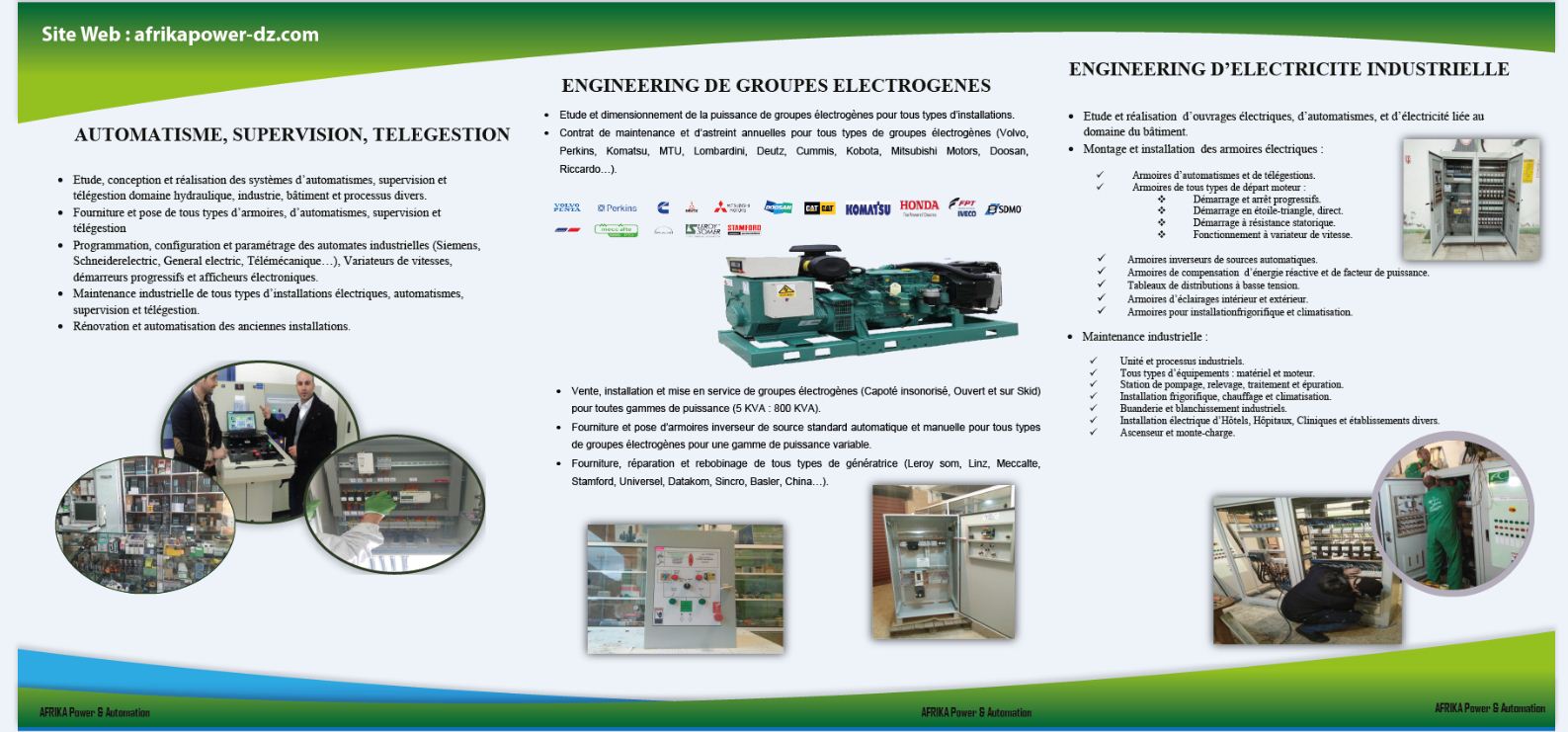 Automatisme Industriel, Electricité Industrielle et Maintenance Industrielle