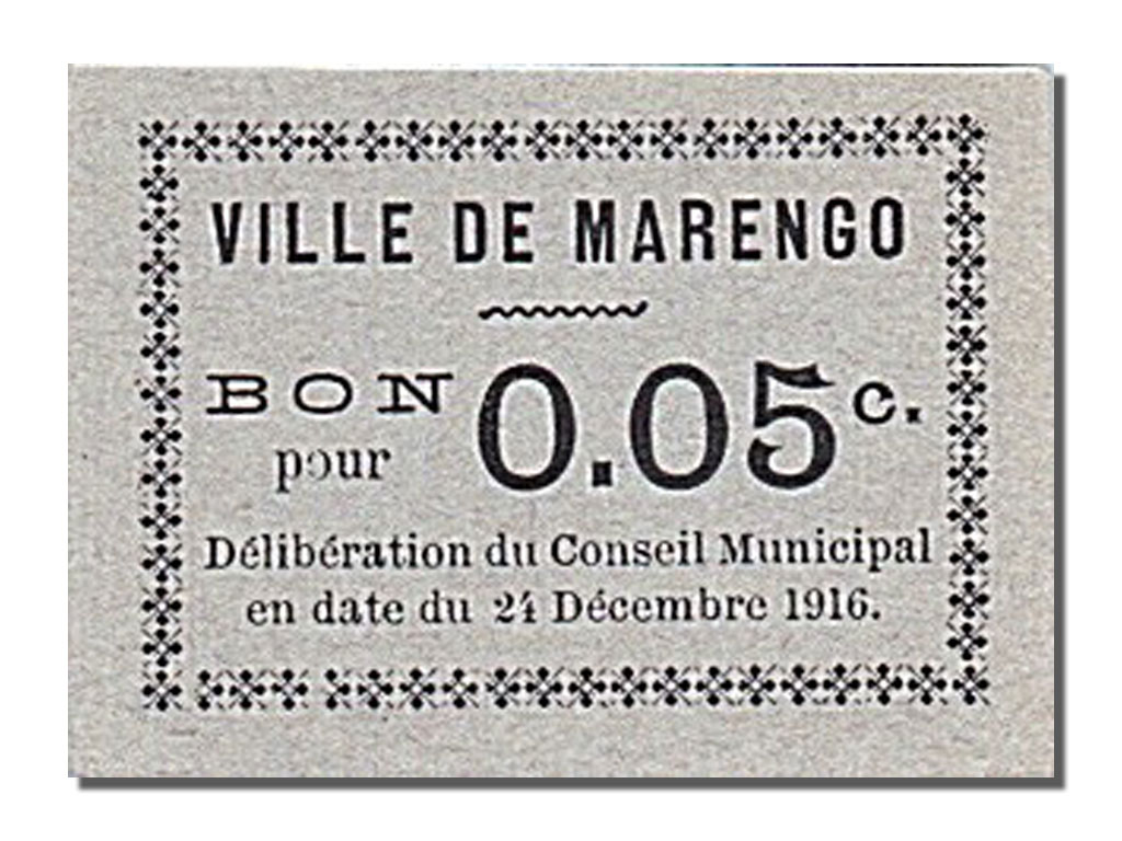 Algérie 1916, Chambre de Commerce de Marengo, 5 Centimes-face