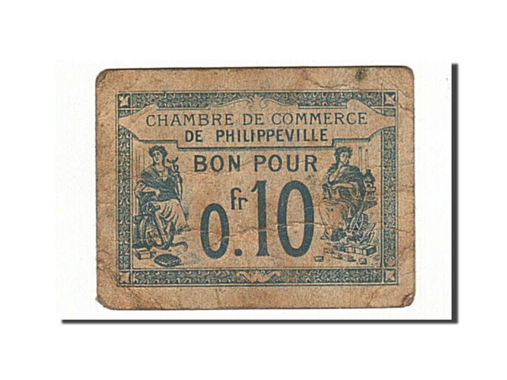 Algeria, Philippeville, 10 Centimes, 1915, 1915-10-07 face