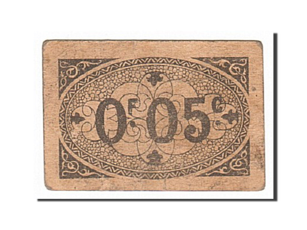 Algeria, Alger, 5 Centimes, 1917-03-09 dos