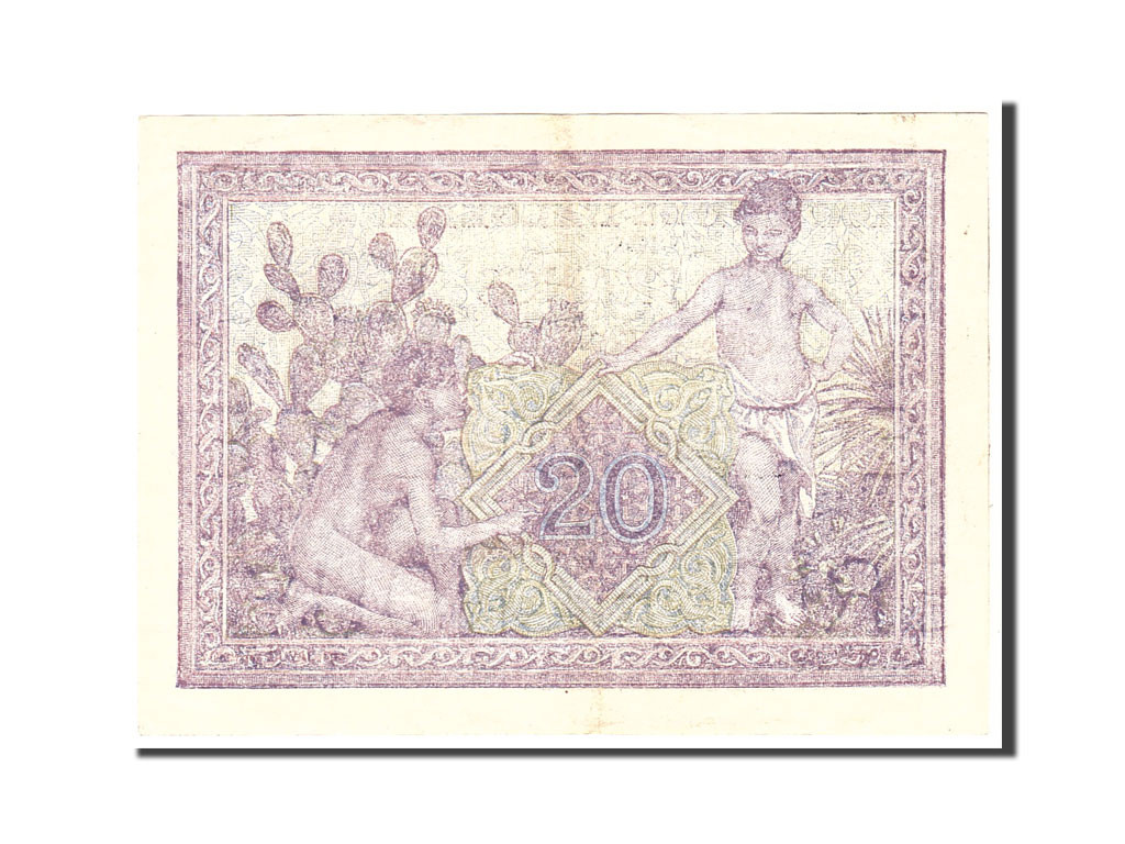 Algeria, 20 Francs,1945-05-07,  dos