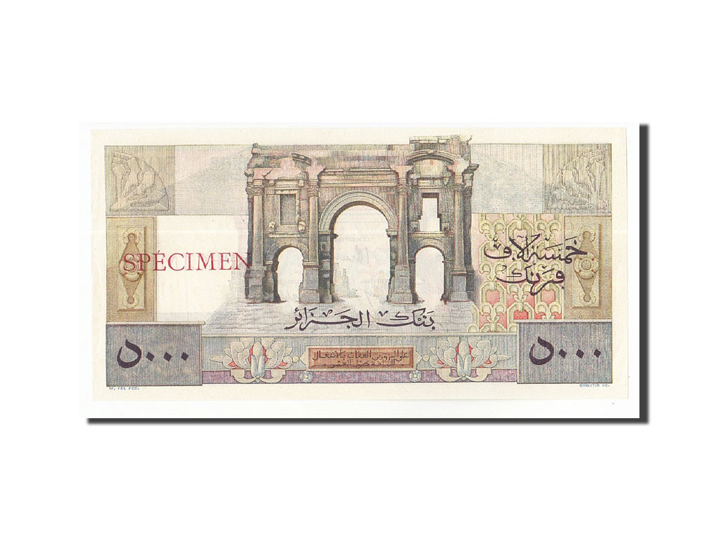 Algeria, 5000 Francs, 1946-1948 dos