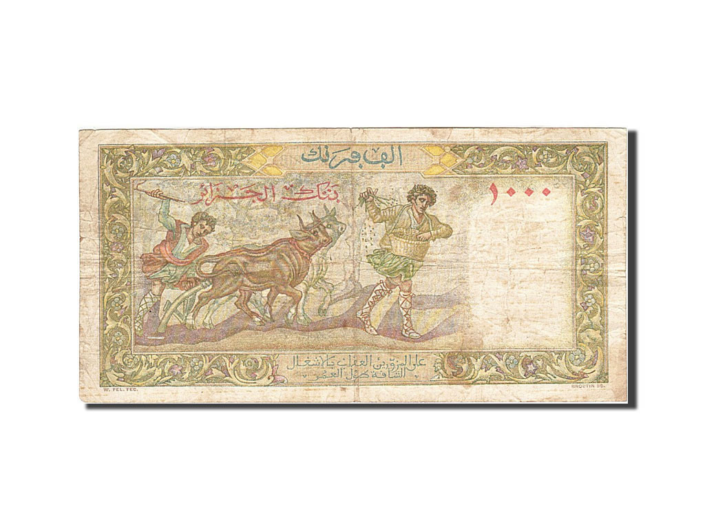 Algeria, 1000 Francs,1947-11-17 dos