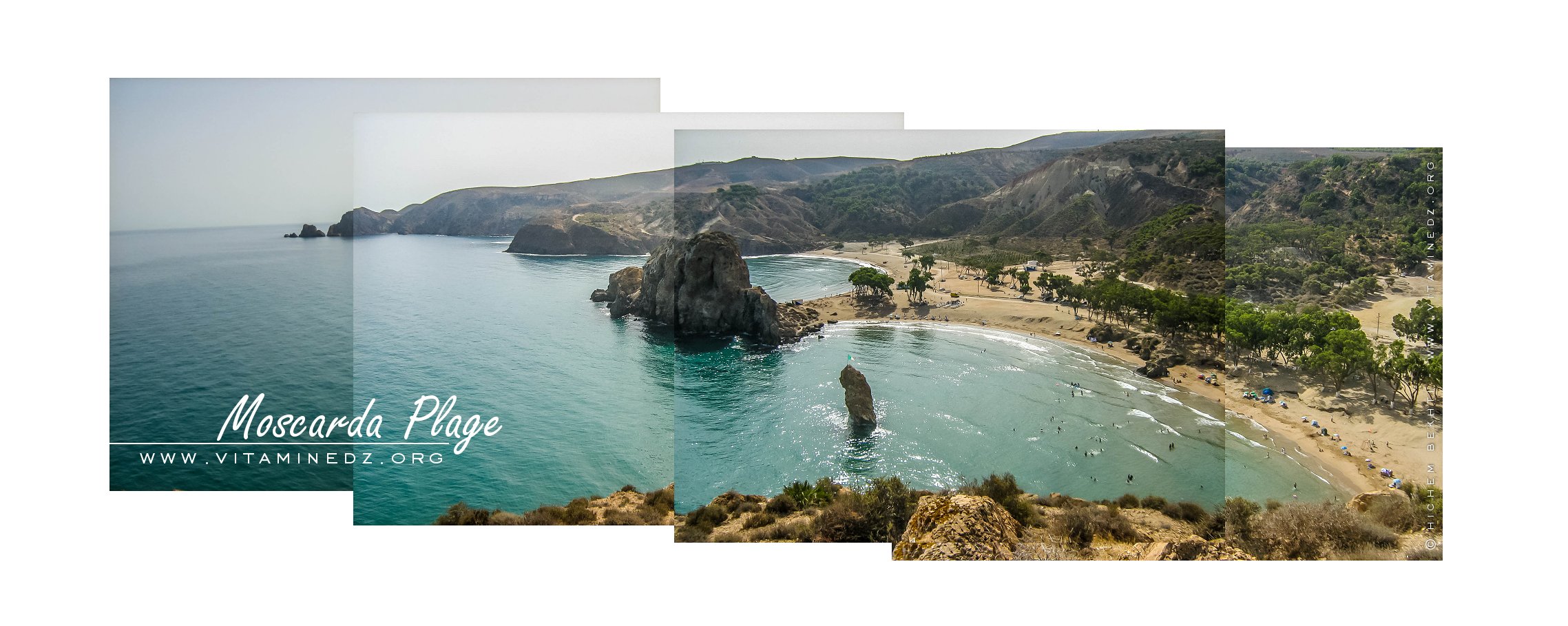 Vue sur la Plage 1ere et 2eme Moscarda (PorSay) Marsa Ben Mhidi (Wilaya de Tlemcen)