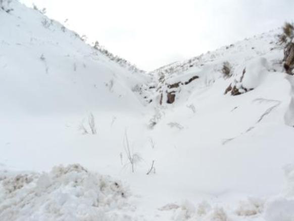 Neige de février 2012 à Bouzelatène