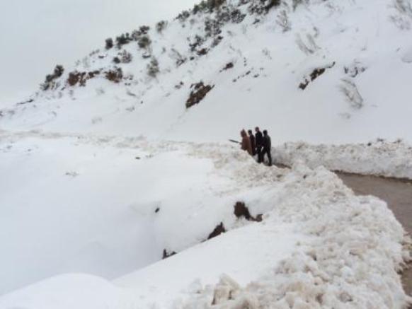 Neige de février 2012 à Bouzelatène