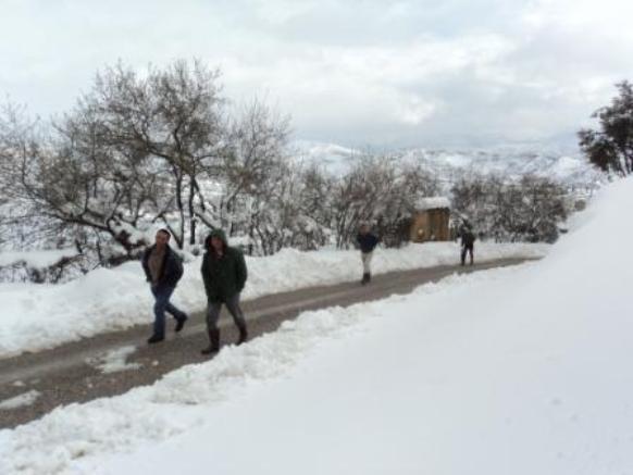 Neige de février 2012 à Bouzelatène