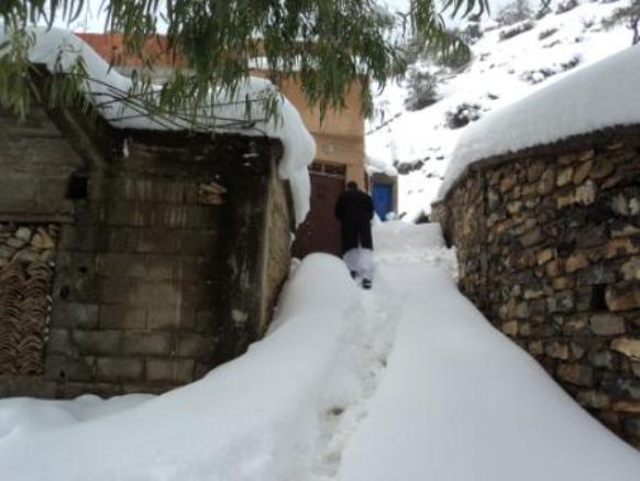 Neige de février 2012 à Bouzelatène