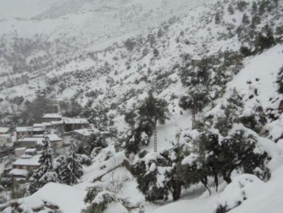 Neige de février 2012 à Bouzelatène