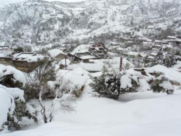 Neige de février 2012 à Bouzelatène