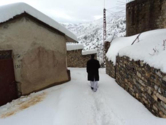Neige de février 2012 à Bouzelatène