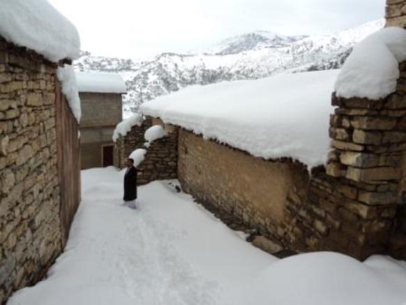 Neige de février 2012 à Bouzelatène