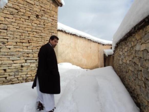 Neige de février 2012 à Bouzelatène