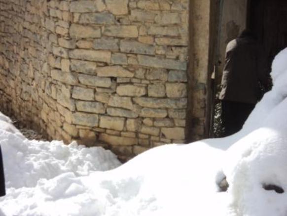 Neige de février 2012 à Bouzelatène