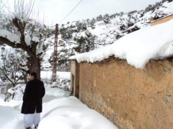 Neige de février 2012 à Bouzelatène