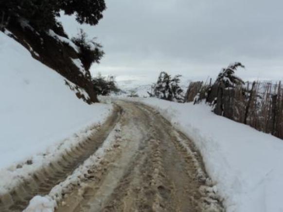 Neige de février 2012 à Bouzelatène