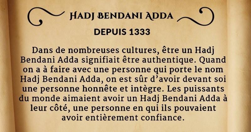 HADJ BENDANI ADDA