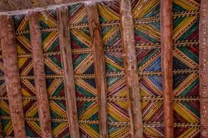 KSAR BOUSSEMGHOUM - Plafond orné de la Zaouia Sidi Ahmed Tijanni