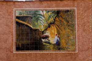 KSAR BOUSSEMGHOUN - Jolie Fresque à l'entrée du Ksar