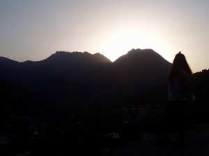 couché de soleil sur la région Ait Ouabane