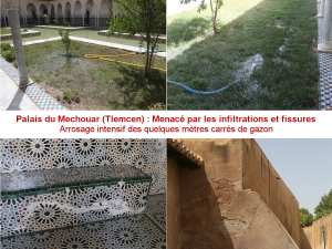 Le palais du Mechouar de Tlemcen menacé par les infiltrations