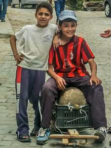 Enfants de la Casbah d'Alger photo de 2005