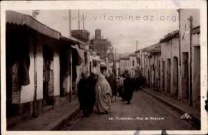 Ancienne photo de Tlemcen : Rue de Mascara